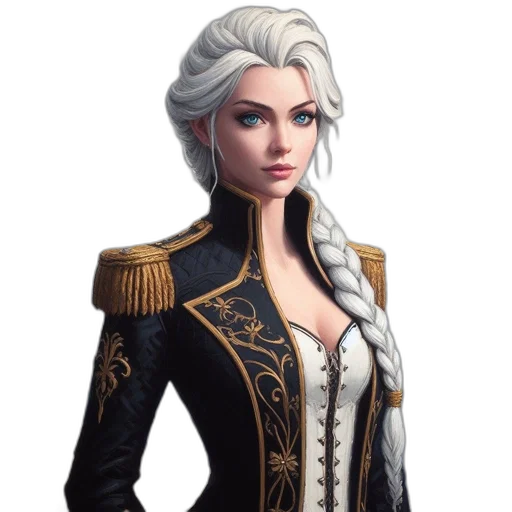 jacket, staff, face, crown transparent PNG cut-out