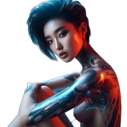 robot, jewelry, weapon, cyberpunk transparent PNG cut-out