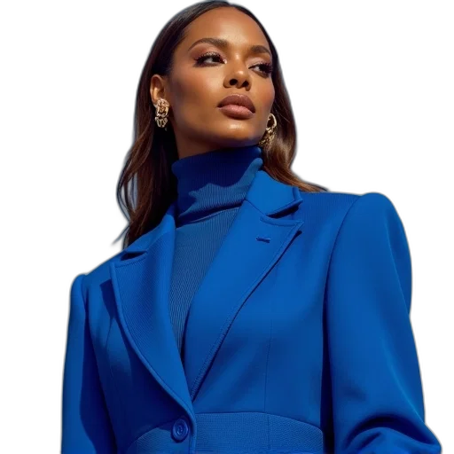 jacket, dress, blue, colorful transparent PNG cut-out
