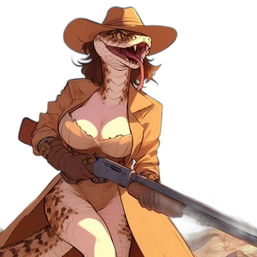 weapon, staff, animal, hat transparent PNG cut-out