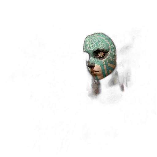 mask, robot, face, creature transparent PNG cut-out