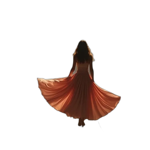 dress, hair, umbrella, shoes transparent PNG cut-out