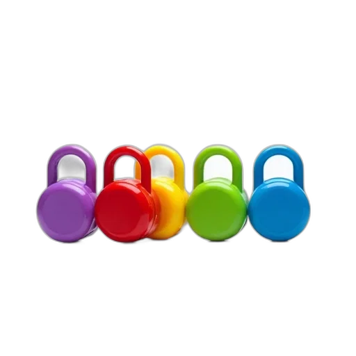 jewelry, colorful, neon, set transparent PNG cut-out