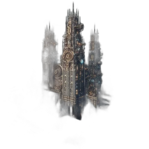 building, dragon, robot, concept art transparent PNG cut-out
