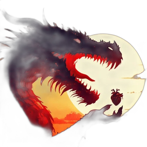 dragon, mask, creature, concept art transparent PNG cut-out