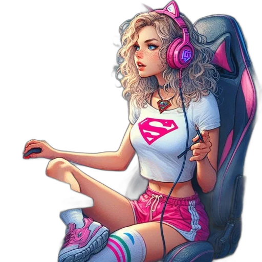 dress, comic book art, concept art, pixel art transparent PNG cut-out
