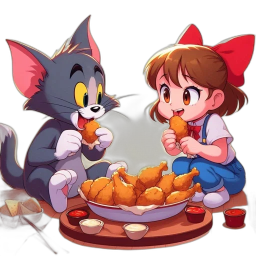 food, concept art, oil painting, pixel art transparent PNG cut-out
