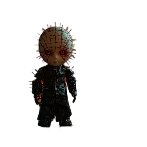 creature, mask, 3d render, pixel art transparent PNG cut-out