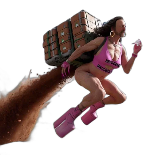 hair, creature, animal, weapon transparent PNG cut-out