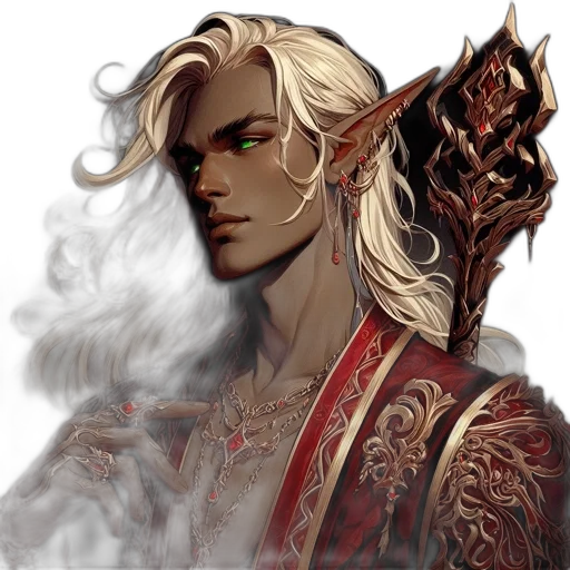 dragon, staff, face, fantasy art transparent PNG cut-out