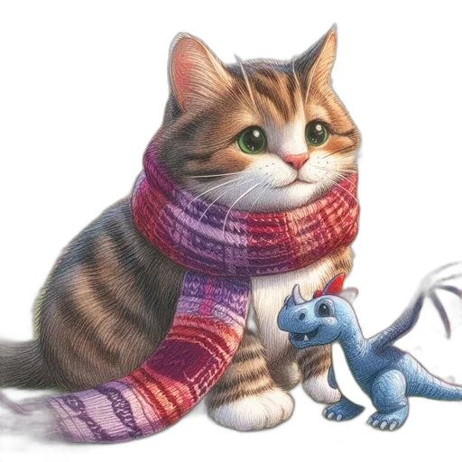 dragon, animal, concept art, photorealistic transparent PNG cut-out