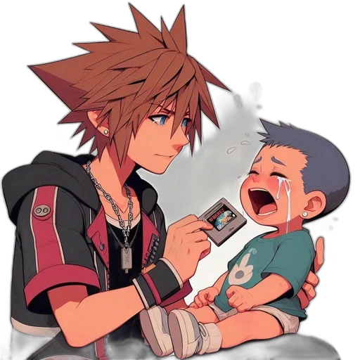 concept art, pixel art, cartoon, anime transparent PNG cut-out
