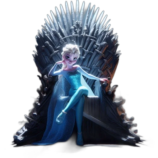 crown, dragon, dress, concept art transparent PNG cut-out