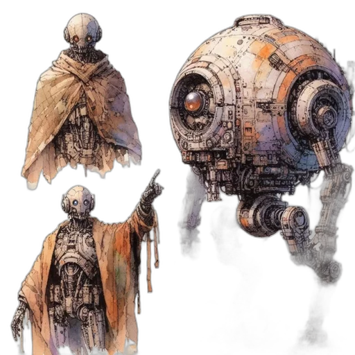 mask, creature, robot, concept art transparent PNG cut-out