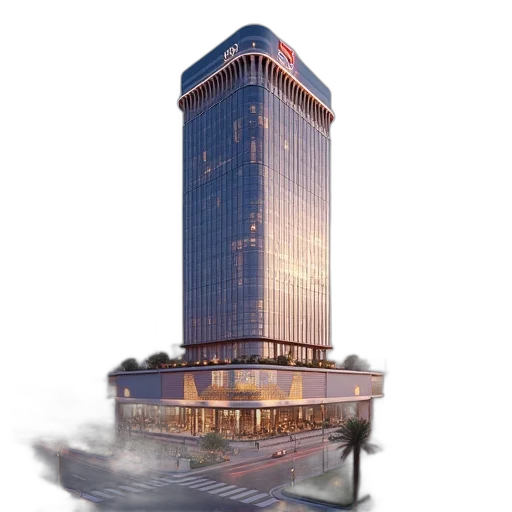 building, 3d render, photorealistic, concept art transparent PNG cut-out