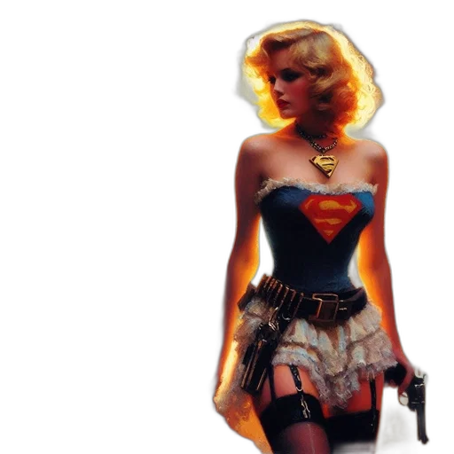 dress, weapon, comic book art, concept art transparent PNG cut-out