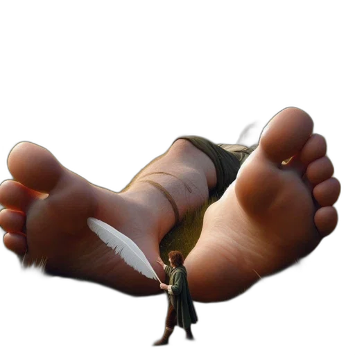 shoes, weapon, staff, creature transparent PNG cut-out