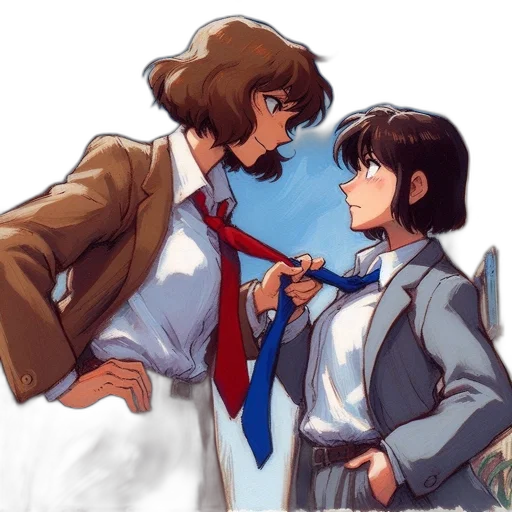 jacket, anime, watercolor, concept art transparent PNG cut-out