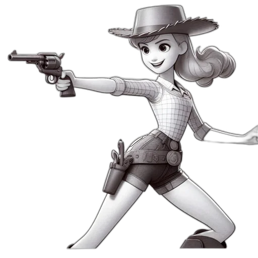 weapon, staff, robot, hat transparent PNG cut-out