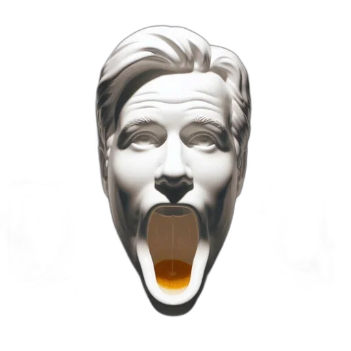 face, mask, jewelry, 3d render transparent PNG cut-out