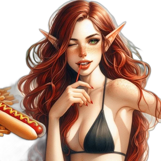 food, fantasy art, concept art, comic book art transparent PNG cut-out