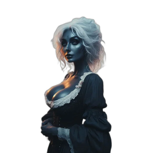 staff, face, mask, dress transparent PNG cut-out