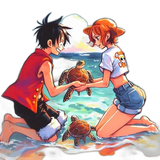 concept art, pixel art, anime, comic book art transparent PNG cut-out