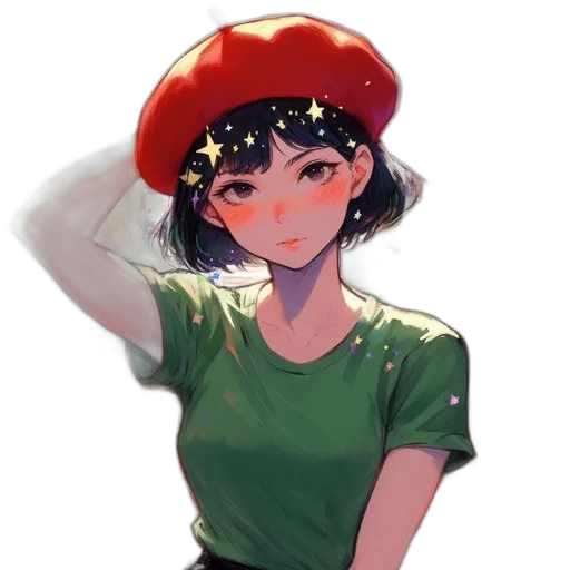 hat, staff, crown, dress transparent PNG cut-out