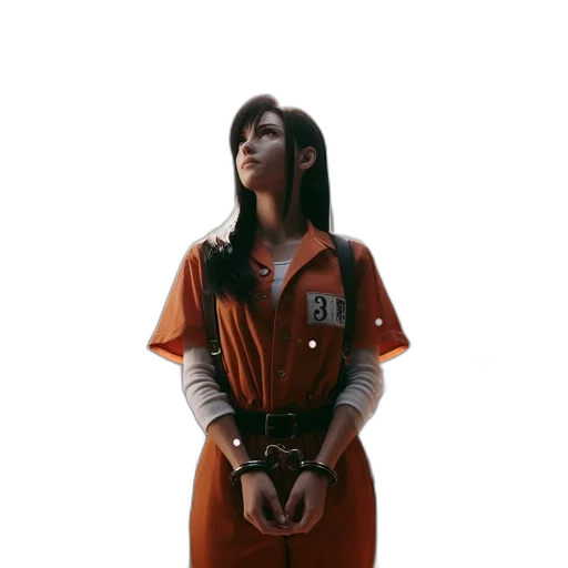 dress, jacket, staff, robot transparent PNG cut-out