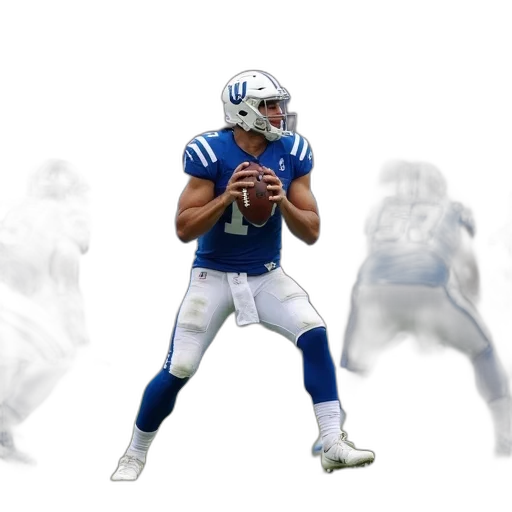 photorealistic, concept art, football, player transparent PNG cut-out
