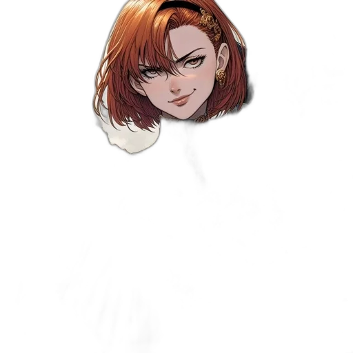 hair, face, jacket, mask transparent PNG cut-out