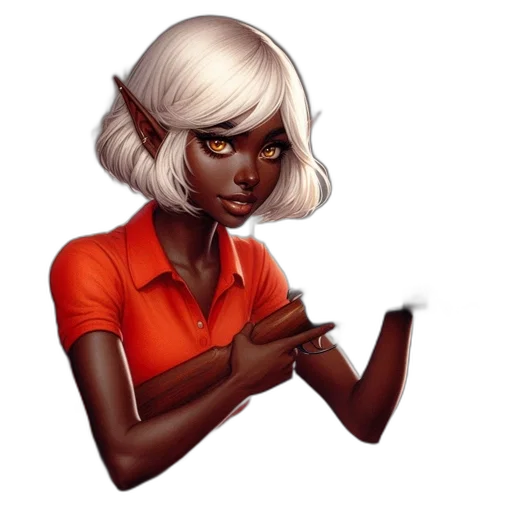 staff, face, hair, concept art transparent PNG cut-out