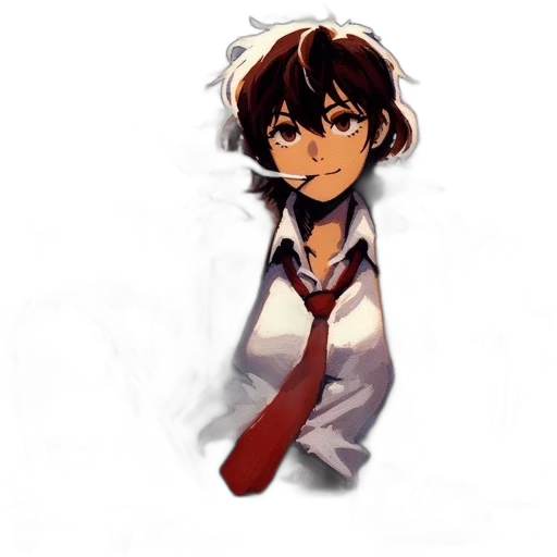 staff, weapon, face, jacket transparent PNG cut-out