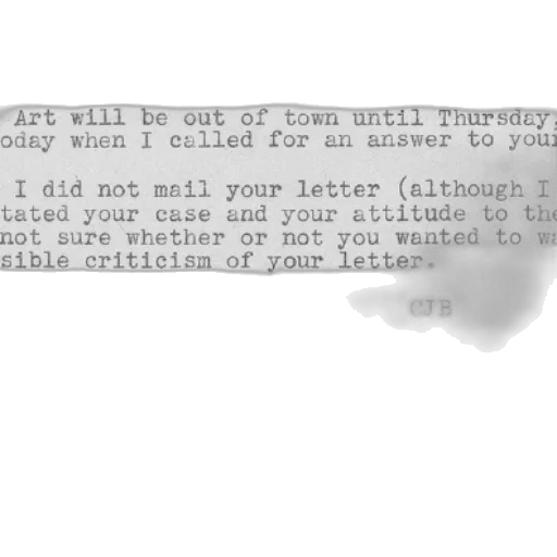 letter, cjb, someone, who transparent PNG cut-out