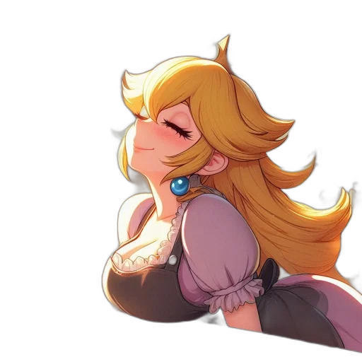 crown, staff, dress, hair transparent PNG cut-out