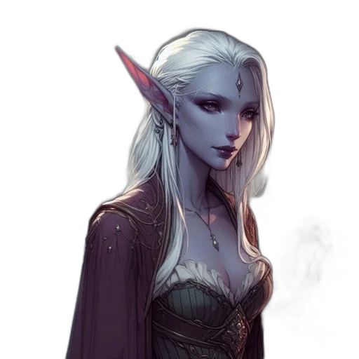 dragon, staff, face, dress transparent PNG cut-out