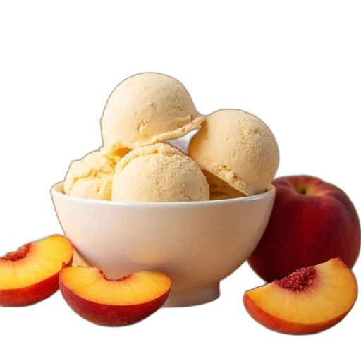 food, 3d render, bowl, peach transparent PNG cut-out