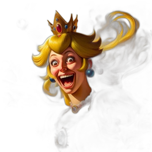 crown, staff, face, concept art transparent PNG cut-out