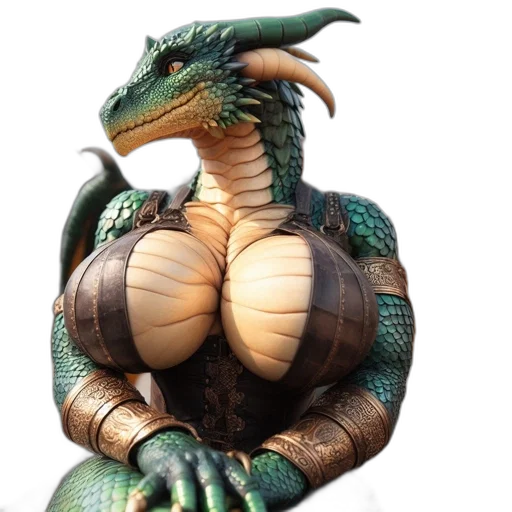 dragon, animal, creature, 3d render transparent PNG cut-out
