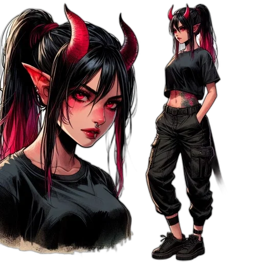concept art, fantasy art, comic book art, pixel art transparent PNG cut-out