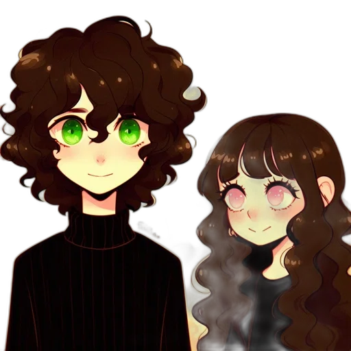 hair, anime, pixel art, cartoon transparent PNG cut-out