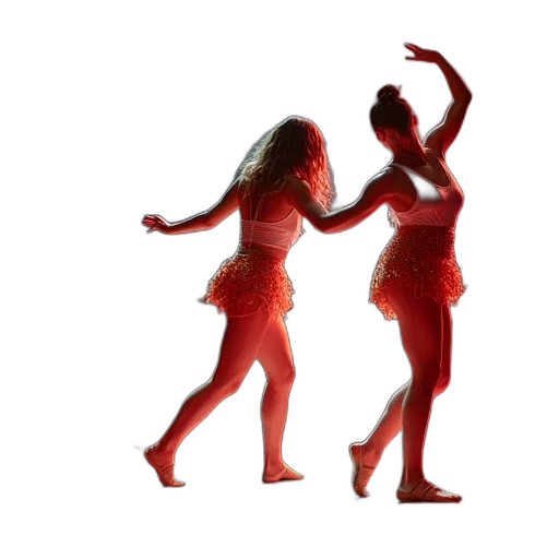 dress, 3d render, red, dancers transparent PNG cut-out
