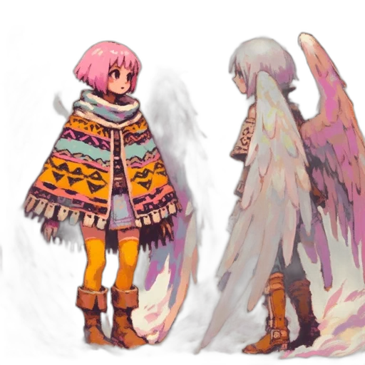 concept art, fantasy art, pixel art, anime transparent PNG cut-out