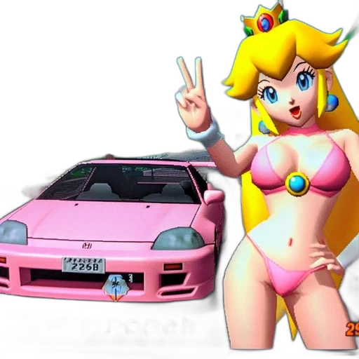 car, weapon, vaporwave, concept art transparent PNG cut-out