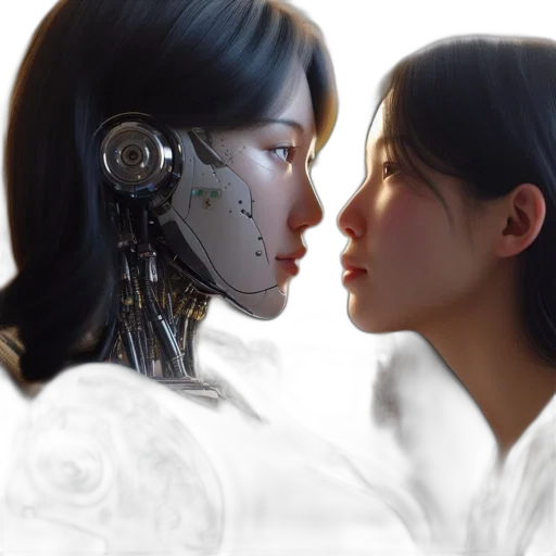 robot, cyberpunk, photorealistic, concept art transparent PNG cut-out