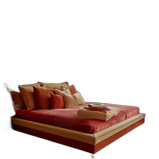 furniture, 3d render, photorealistic, red transparent PNG cut-out