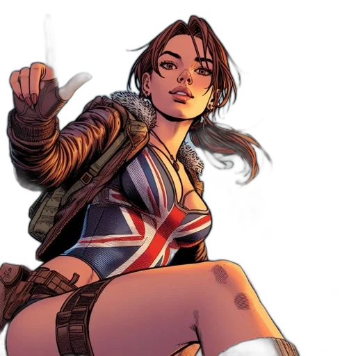 jacket, comic book art, concept art, cyberpunk transparent PNG cut-out