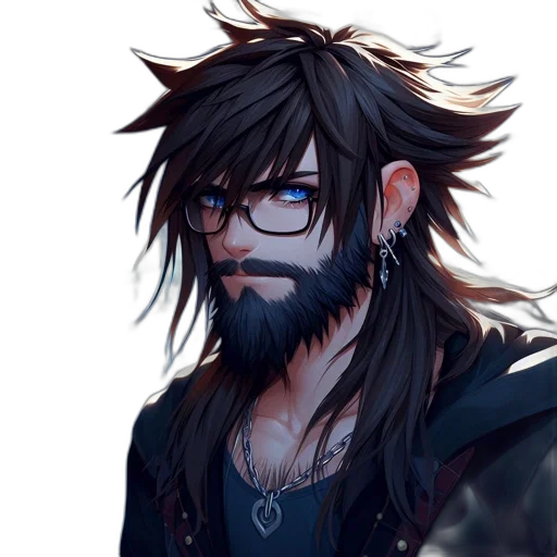 hair, fantasy art, anime, concept art transparent PNG cut-out