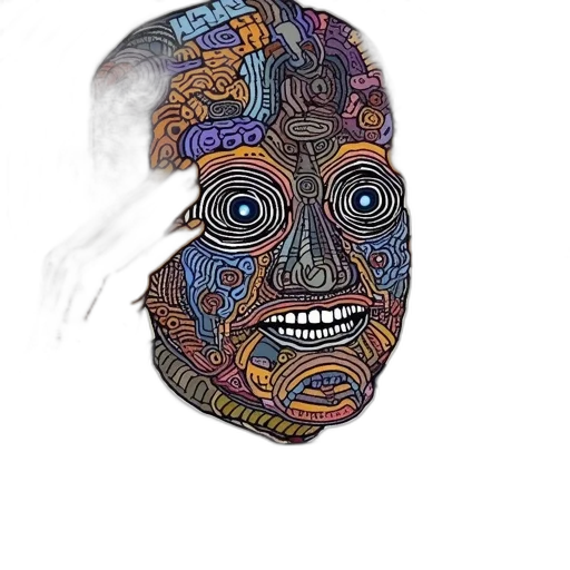 mask, face, robot, creature transparent PNG cut-out