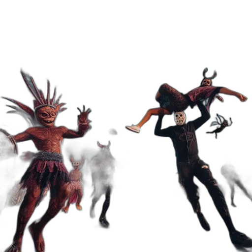 mask, creature, staff, animal transparent PNG cut-out